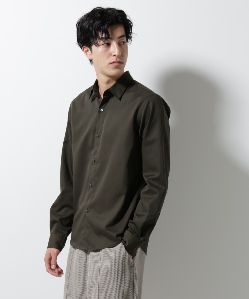 「NANO universe」 長袖シャツ L ホワイト メンズ_画像5