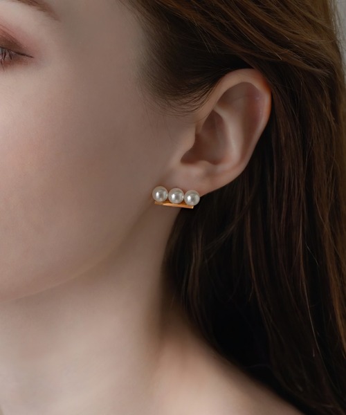 「muku」 ピアス（両耳用） FREE ゴールド レディース_画像6