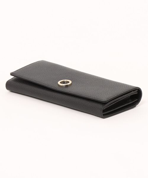 クレイサス(CLATHAS) カメル フラップ長財布BLACK クレイサス 財布 長財布 CLATHAS フラップ 本革 ワッフル レザー 被せ