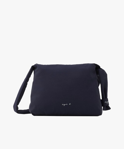 agnès b. ネイビー ショルダーバッグ ナイロン 新品未使用 agnes b.（アニエスベー） ショルダーバッグ バッグ ナイロン ロゴ
