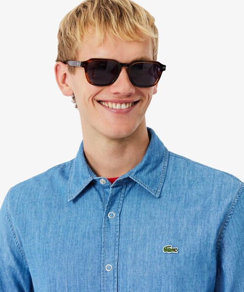 LACOSTE（ラコステ） シャツ ライトウェイトデニムシャツ メンズ