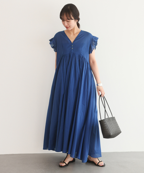 SLOBE IENA（スローブイエナ） ワンピース コットンボイルフリル