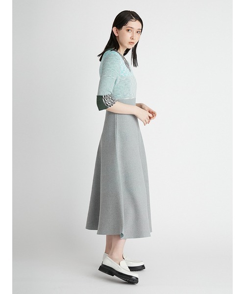 「FURFUR」 ニットワンピース ONE SIZE グレー レディース_画像6