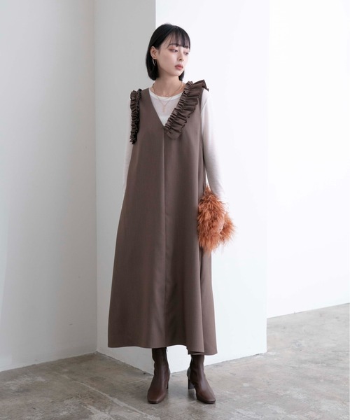 「Eimee Law」 サロペットスカート 38 ブラック レディース_画像2