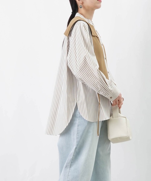 「LUCA/LADY LUCK LUCA」 長袖シャツ FREE チャコールグレー レディース_画像4