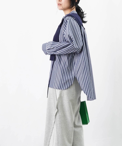 「LUCA/LADY LUCK LUCA」 長袖シャツ FREE チャコールグレー レディース_画像9