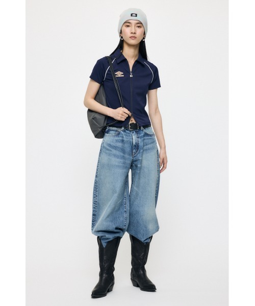 MOUSSY（マウジー） uvカット ワイドパンツ ジーンズ デニム デニム