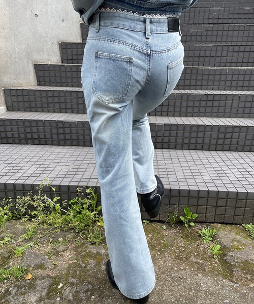 suzen ローウエスト デニムパンツ Roger&Raw（ロジャーアンドロウ） ジーンズ デニム デニムパンツ