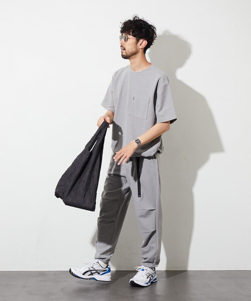 SALE!グラントイーワンズ　メンズメッシュパンプ　ライトグレー　3L 半袖 FREAK'S STORE（フリークスストア） イージーパンツ MEDIUM ライト