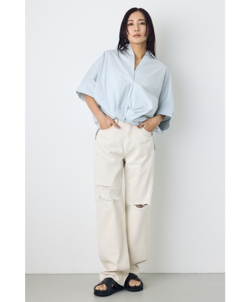 AZUL BY MOUSSY（アズールバイマウジー） ブラウス シャツ 半袖