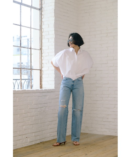 AZUL BY MOUSSY（アズールバイマウジー） ブラウス シャツ 半袖