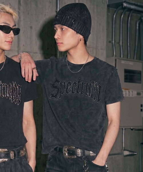 SPINNS（スピンズ） tシャツ “キラッとロゴで差つく” 短丈半袖Tシャツ