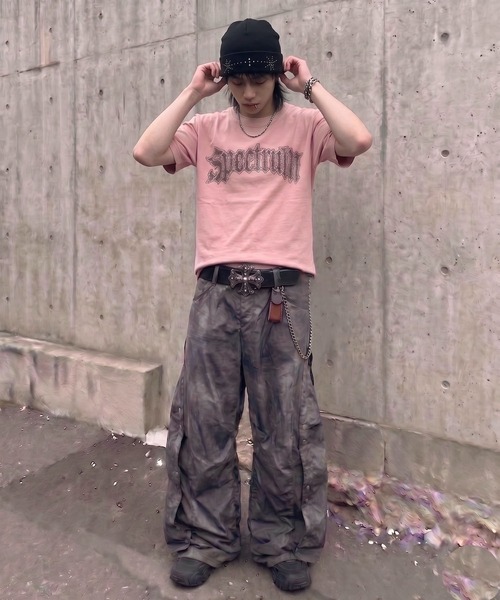 SPINNS（スピンズ） tシャツ “キラッとロゴで差つく” 短丈半袖Tシャツ