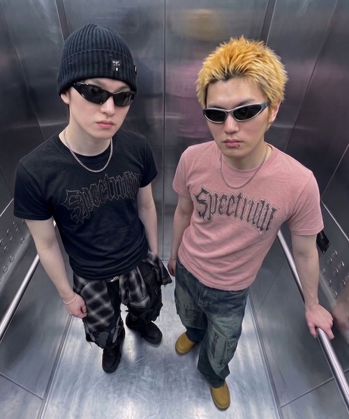 SPINNS（スピンズ） tシャツ “キラッとロゴで差つく” 短丈半袖Tシャツ