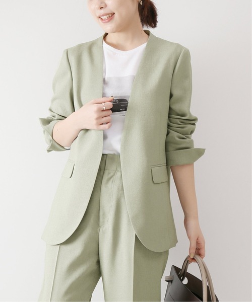スピックアンドスパン ノーカラージャケット Spick＆Span（スピック
