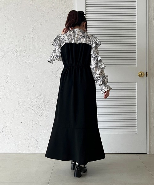 「apres jour」 長袖ワンピース フリー ブルー系その他 レディース_画像2
