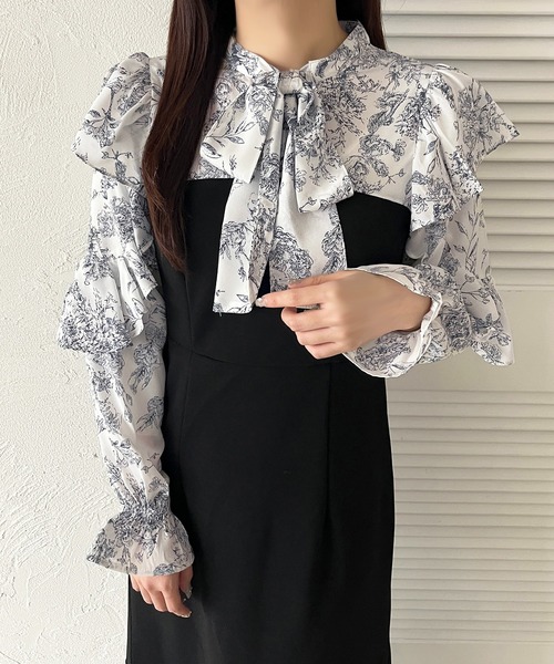 「apres jour」 長袖ワンピース フリー ブルー系その他 レディース_画像5