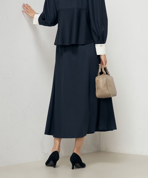 「NOLLEY'S」 ロングスカート 38 ネイビー レディース_画像9