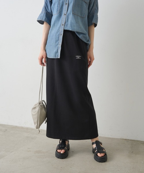 pual ce cin ロング スカート 夏 接触冷感カットナロースカート