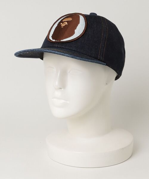 キャップ 帽子 WASHED DENIM CAP メンズの画像