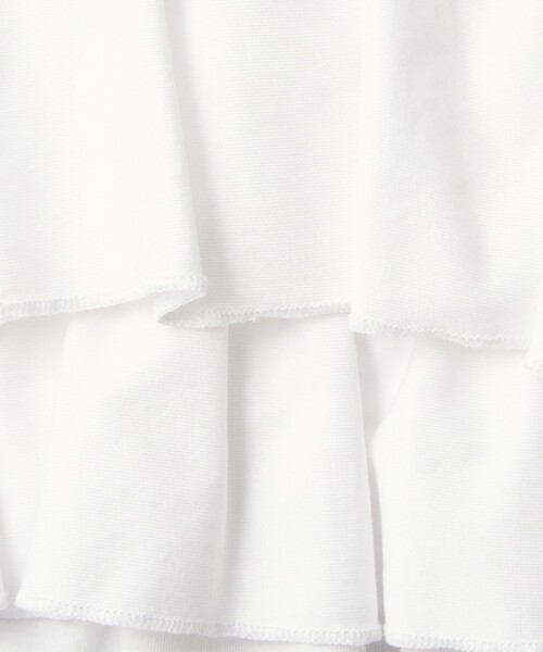 tシャツ 半袖 「WEB限定」「at ease」フロント フリル ショートスリーブ カットソー レディース | green label relaxing | 23