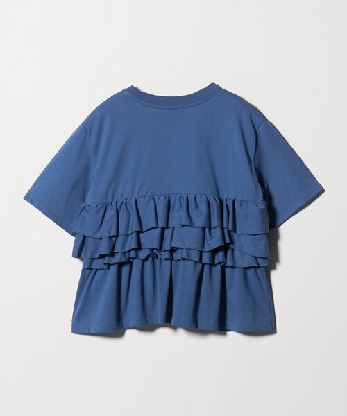 tシャツ 半袖 「WEB限定」「at ease」フロント フリル ショートスリーブ カットソー レディース | green label relaxing | 19