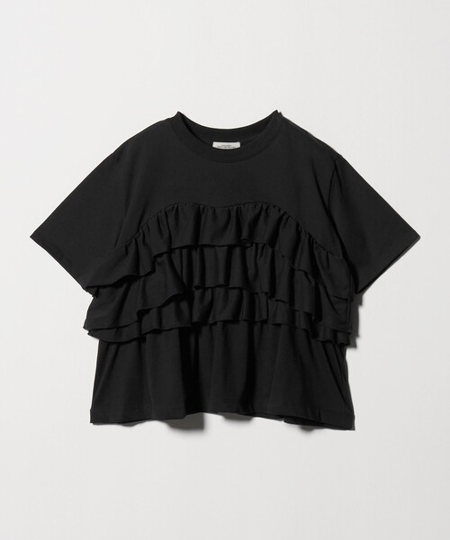 tシャツ 半袖 「WEB限定」「at ease」フロント フリル ショートスリーブ カットソー レディース | green label relaxing | 12