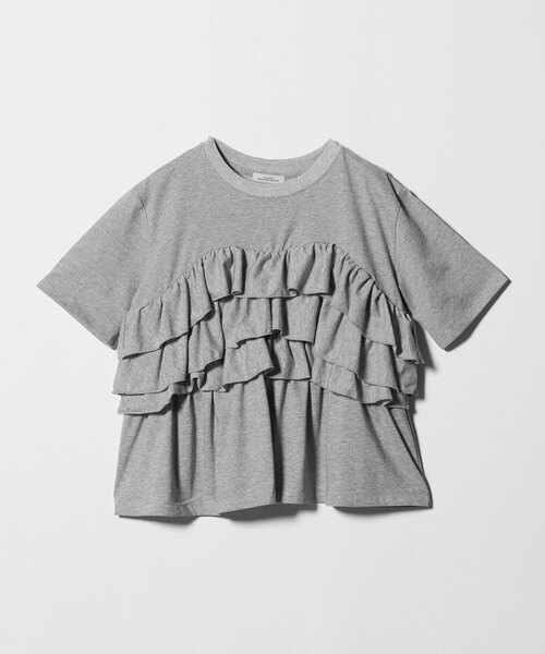 tシャツ 半袖 「WEB限定」「at ease」フロント フリル ショートスリーブ カットソー レディース | green label relaxing | 09