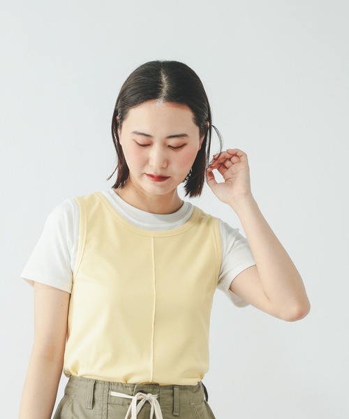 GLOBAL WORK（グローバルワーク） tシャツ フェイクドッキングタンク