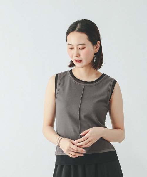 tシャツ フェイクドッキングタンクトップ/684039 レディース | GLOBAL WORK | 20