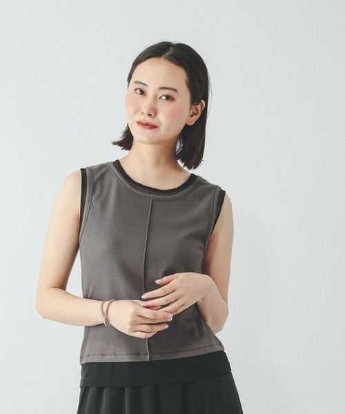 tシャツ フェイクドッキングタンクトップ/684039 レディース | GLOBAL WORK | 19