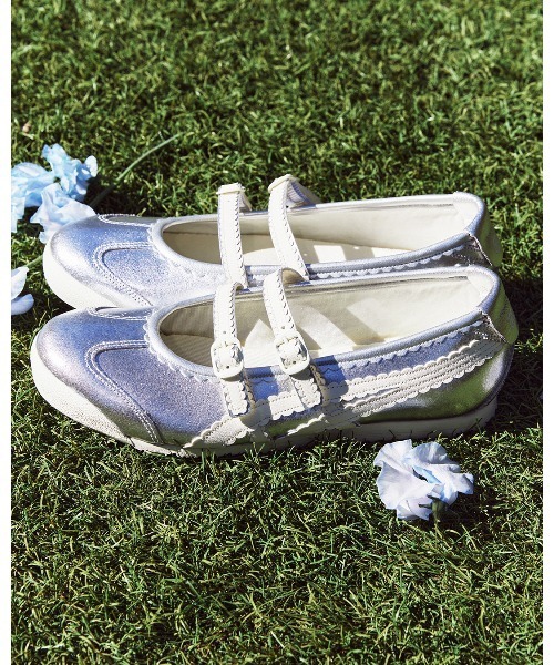 ✨新品✨ オニツカタイガー tgrs バレリーナシューズシルバー 25cm Onitsuka Tiger（オニツカタイガー） スリッポン 25.5 シルバー
