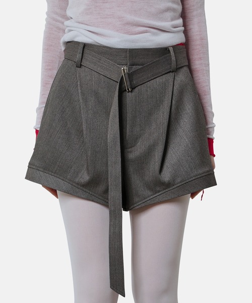 IRENE（アイレネ） ショートパンツ 34 チャコールグレー レディース