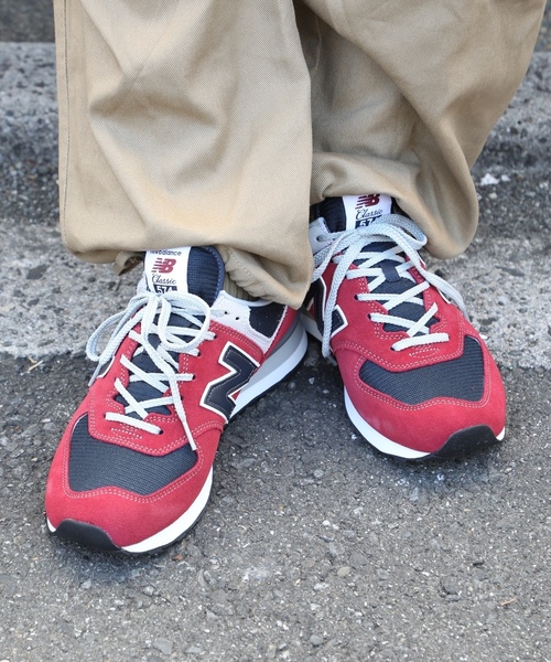 「New Balance」 ローカットスニーカー 24.5cm グレー メンズ_画像4