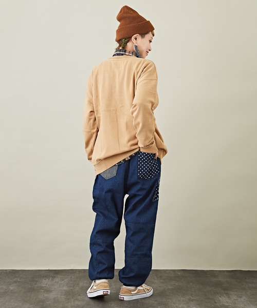 「CUBE SUGAR」 デニムハーフパンツ M ワンウォッシュ レディース_画像4