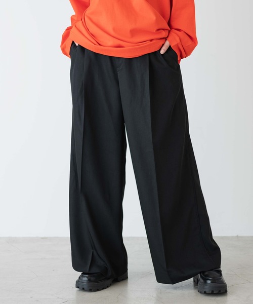 「WEGO」 スラックス LARGE ブラック メンズ_画像3