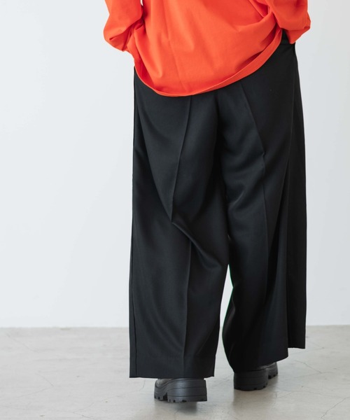 「WEGO」 スラックス LARGE ブラック メンズ_画像9