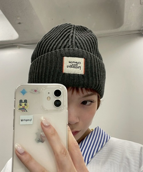 【新品未使用・タグ付き】common gull products ニット帽 common gull products. ニットキャップ フリー レッド レディース