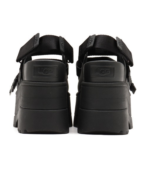UGG アグ サンダル 23cm ブラック 厚底 スポーツサンダル UGG Australia（アグオーストラリア） 「UGG」 フラットサンダル 23cm