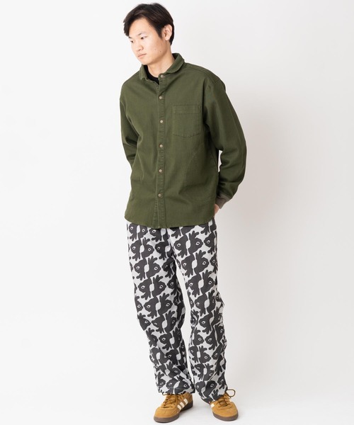 「gym master」 長袖シャツ X-LARGE インディゴブルー メンズ_画像4