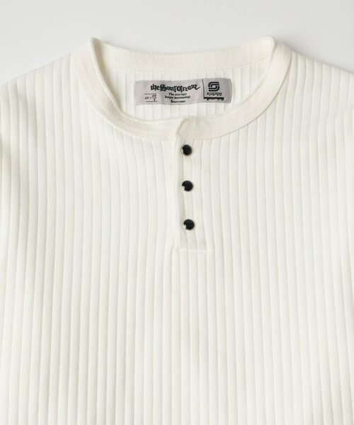 ヘンリーネック tシャツ 「Sourcream」針抜きパールボタンヘンリートップス「2026AW」 レディース メンズ | Sourcream | 01