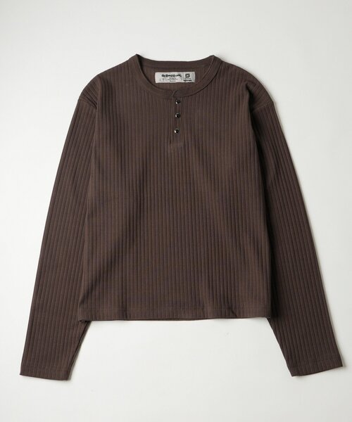 ヘンリーネック tシャツ 「Sourcream」針抜きパールボタンヘンリートップス「2026AW」 レディース メンズ | Sourcream | 07