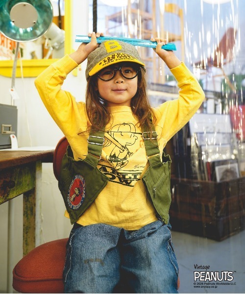 ★新品未使用★デニムダンガリー　スヌーピーコラボ　Tシャツ　160センチ DENIM DUNGAREE（デニムアンドダンガリー） tシャツ SNOOPY GOOD GRIEF