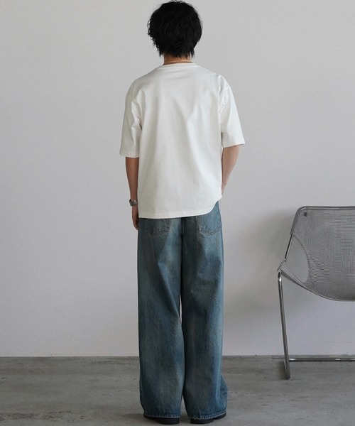 「WYM LIDNM」 デニムパンツ M ライトインディゴブルー メンズ_画像2