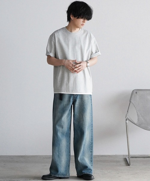 「WYM LIDNM」 デニムパンツ M ライトインディゴブルー メンズ_画像4