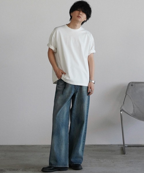 「WYM LIDNM」 デニムパンツ M ライトインディゴブルー メンズ_画像7