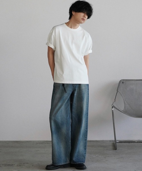 「WYM LIDNM」 デニムパンツ M ライトインディゴブルー メンズ_画像8