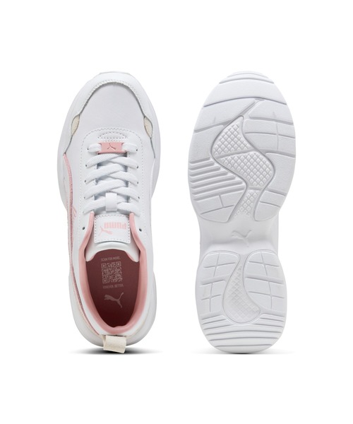 「PUMA」 ローカットスニーカー 24.0cm ホワイト×ピンク レディース_画像5