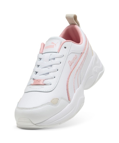 「PUMA」 ローカットスニーカー 24.0cm ホワイト×ピンク レディース_画像7