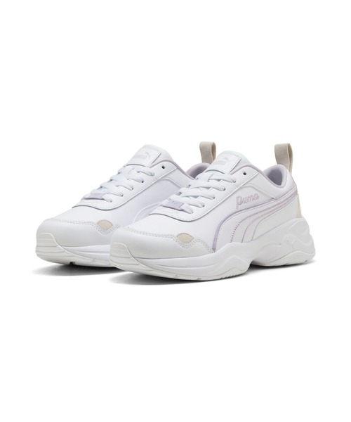 「PUMA」 ローカットスニーカー 24.0cm ホワイト×ピンク レディース_画像8